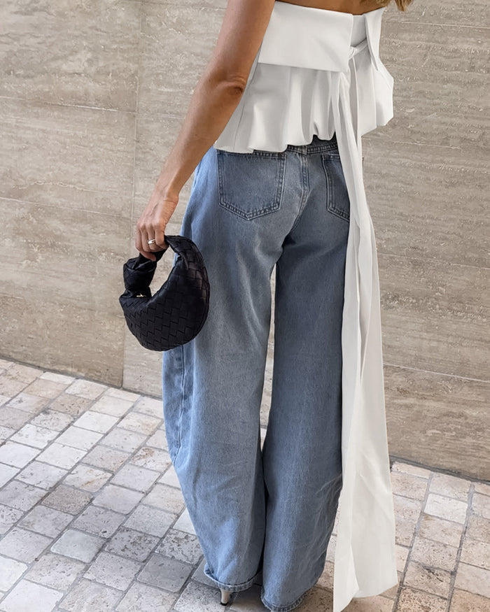 Colon Top - White