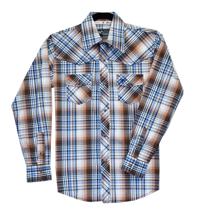 Cowboy Hardware Plaid Long Sleeve Snap Shirt