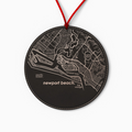 D Newport Beach CA Map ornament