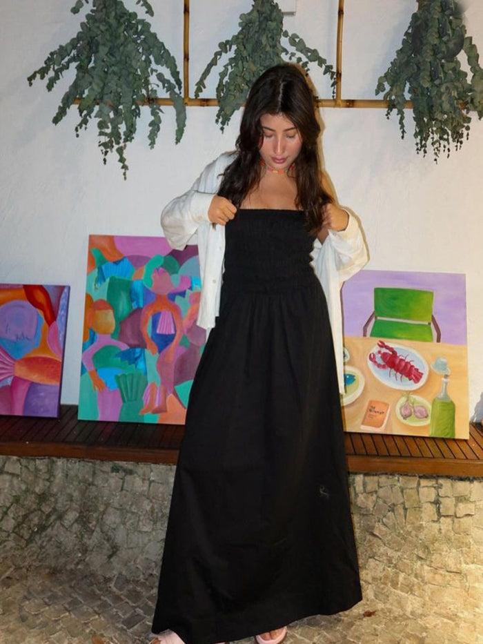 Damaris Midi Dress - Black