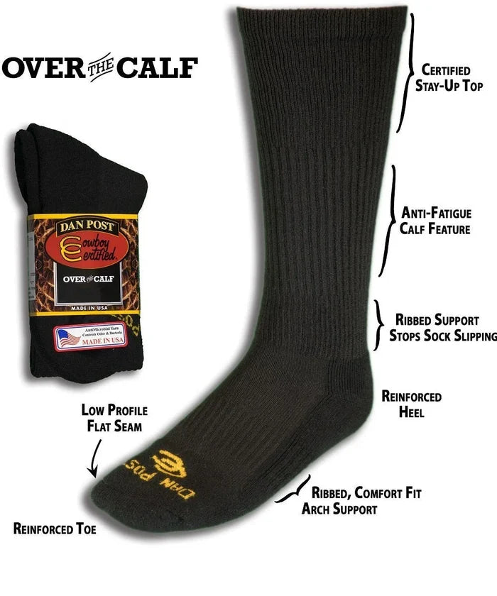 Dan Post Cowboy Certified Over The Calf Socks