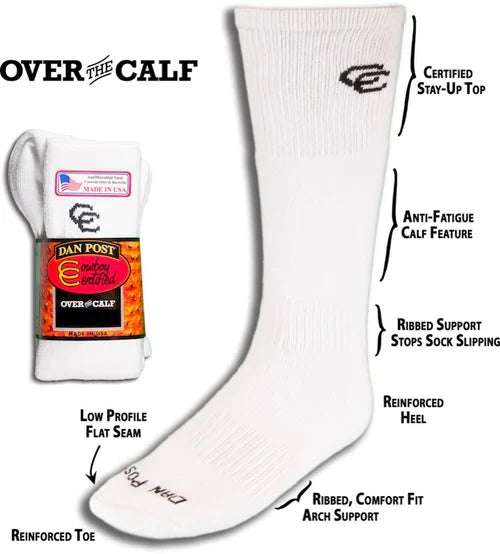 Dan Post Cowboy Certified Over The Calf Socks