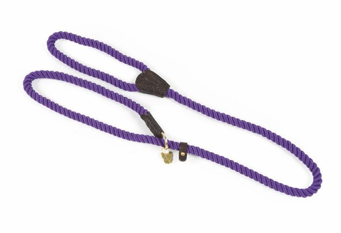 Digby & Fox Rope Slip Dog Lead - Black -