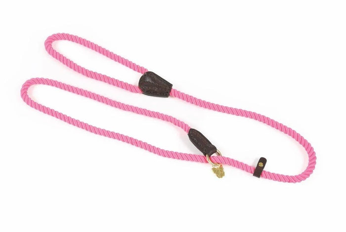 Digby & Fox Rope Slip Dog Lead - Black -
