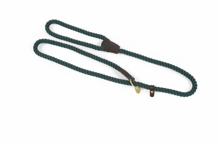 Digby & Fox Rope Slip Dog Lead - Black -