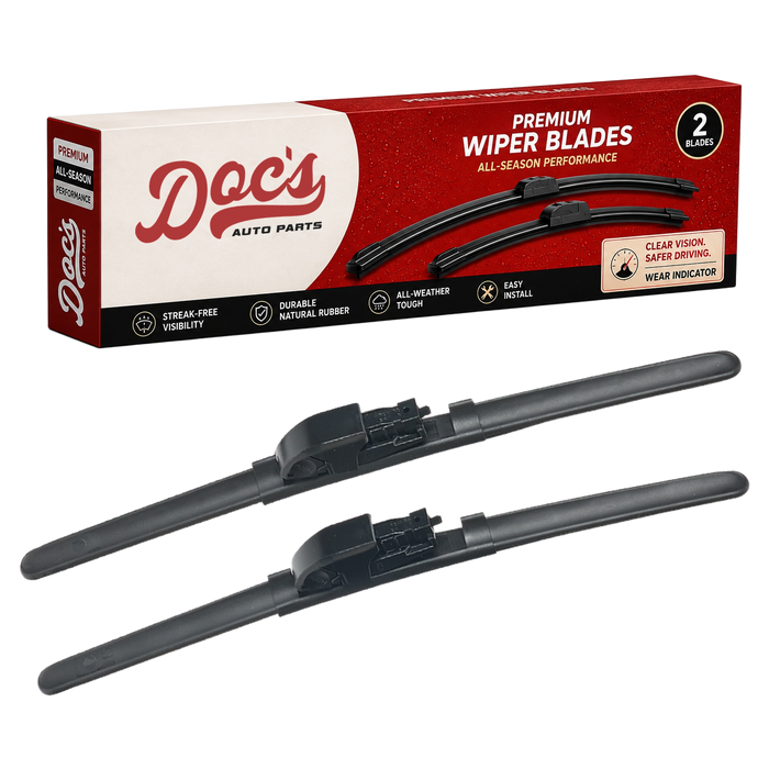 Doc's Auto Parts All-Season Beam Wiper Blades Front 16" + 16"