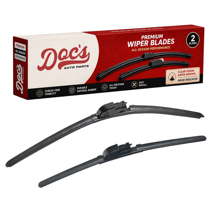 Doc's Auto Parts All-Season Beam Wiper Blades Front 17" + 22"
