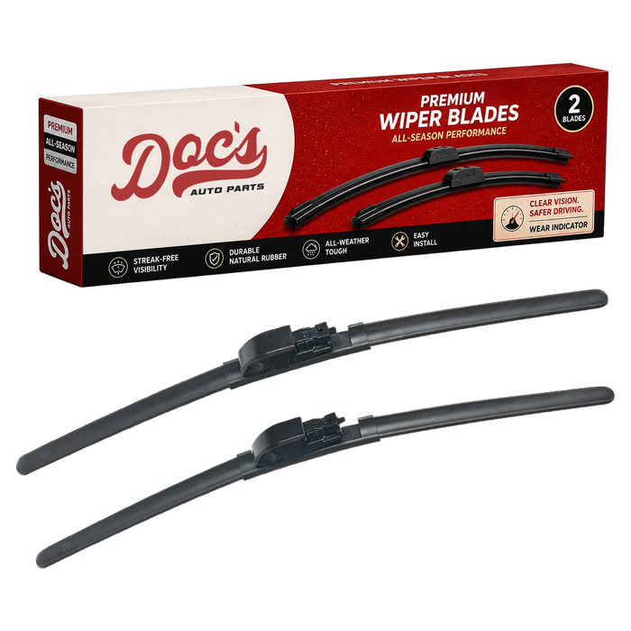 Doc's Auto Parts All-Season Beam Wiper Blades Front 19" + 19"
