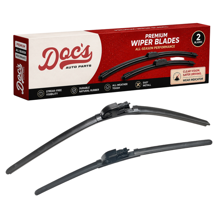 Doc's Auto Parts All-Season Beam Wiper Blades Front 20" + 24"