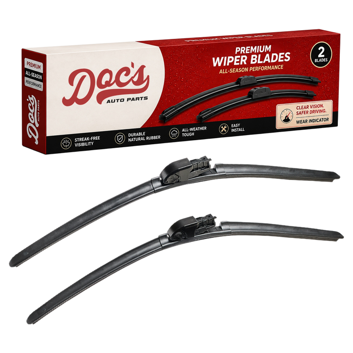 Doc's Auto Parts All-Season Beam Wiper Blades Front 21" + 21"