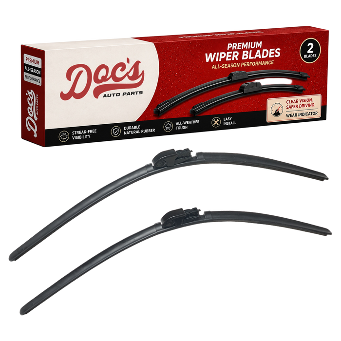 Doc's Auto Parts All-Season Beam Wiper Blades Front 28" + 28"