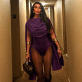 Dwayne Bodysuit -Purple