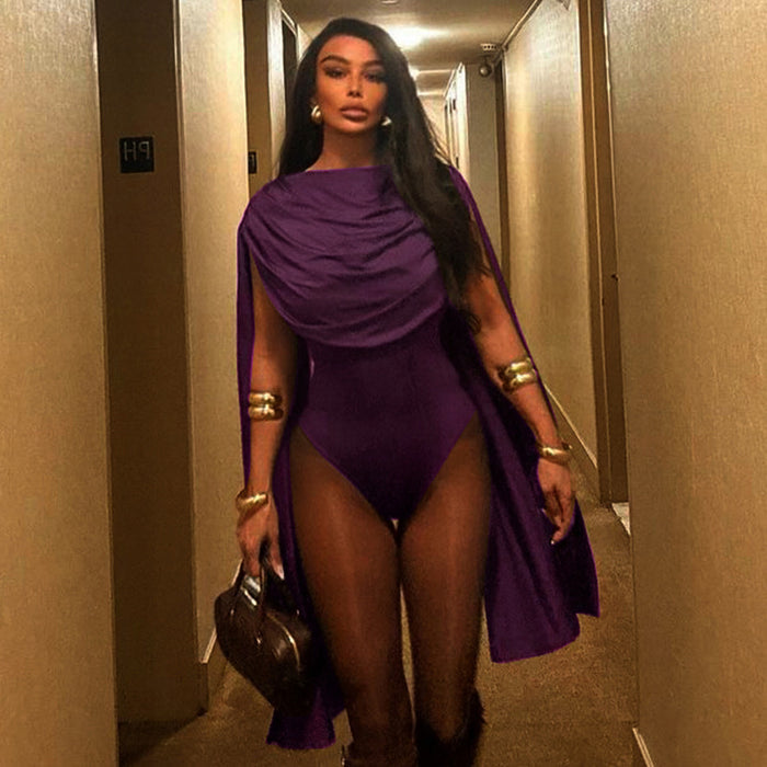 Dwayne Bodysuit -Purple