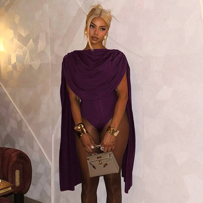 Dwayne Bodysuit -Purple