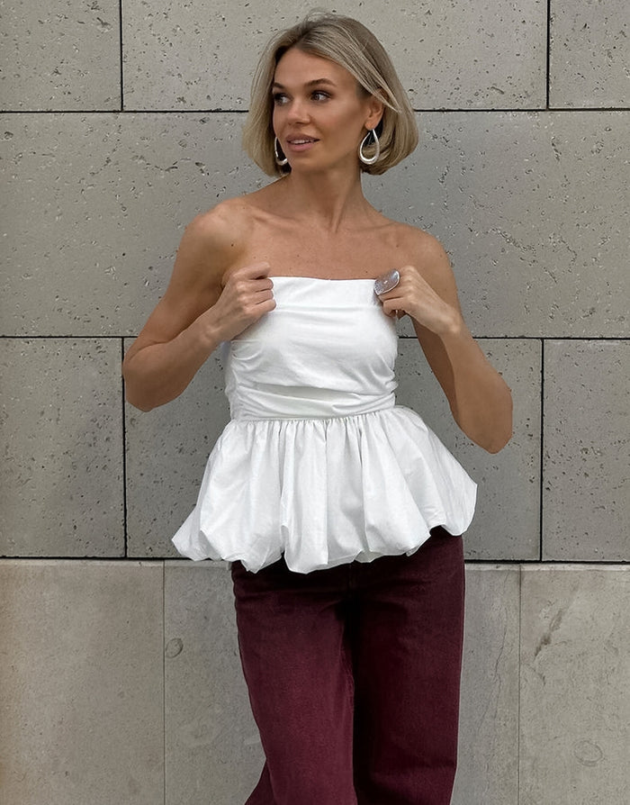 Effron Top - White