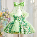 Elegant Floral Flower Girl Dress Princess Birthday Party J846