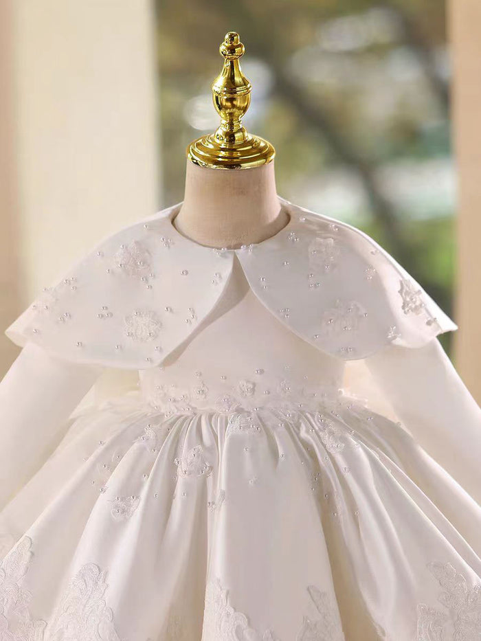 Elegant Lace Long Sleeve Princess Dress for Girls Birthday D017