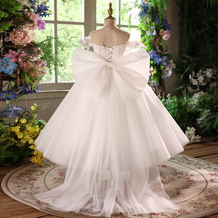 Elegant Off Shoulder Princess Girl Dress Birthday Pageant Gown D234