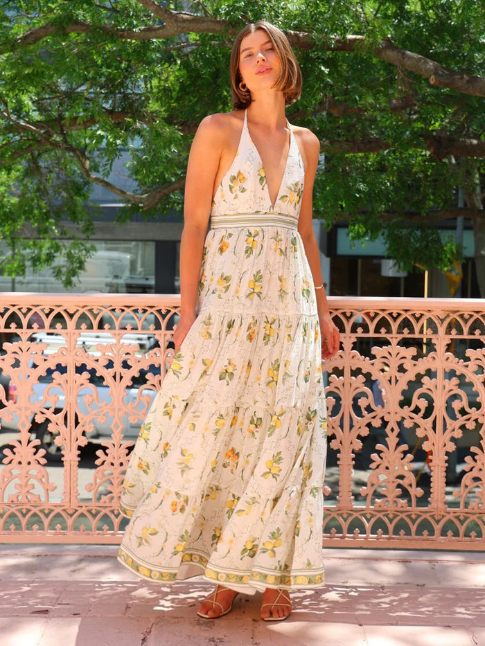 Eliite Edge Maxi Dress - White