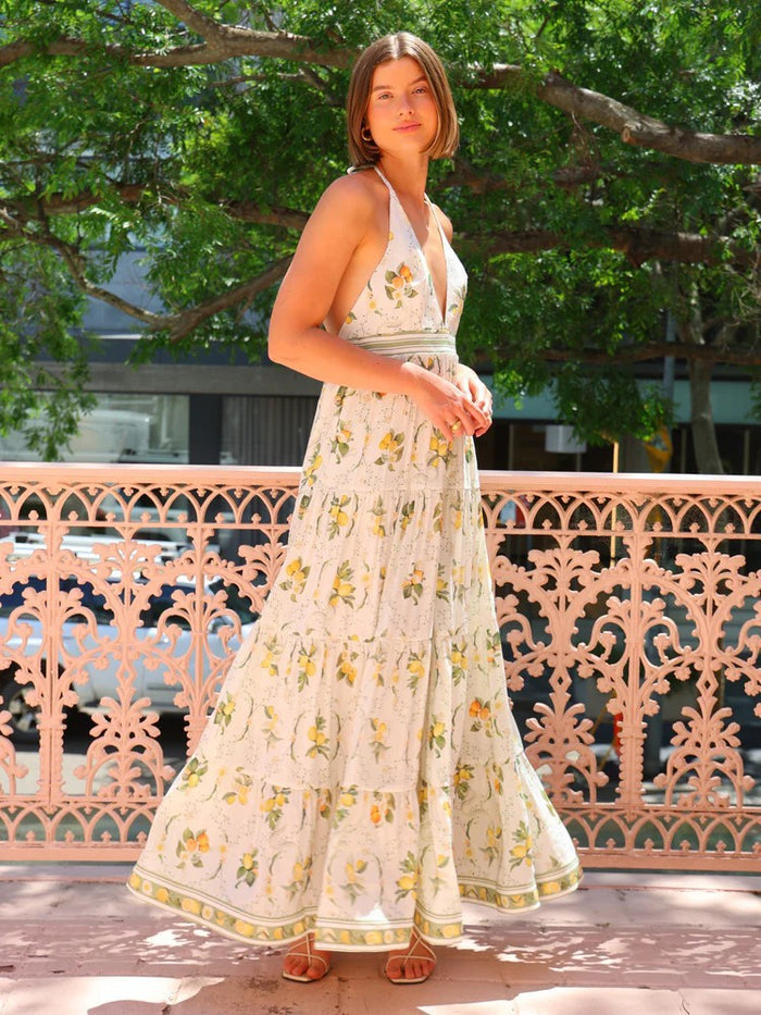 Eliite Edge Maxi Dress - White