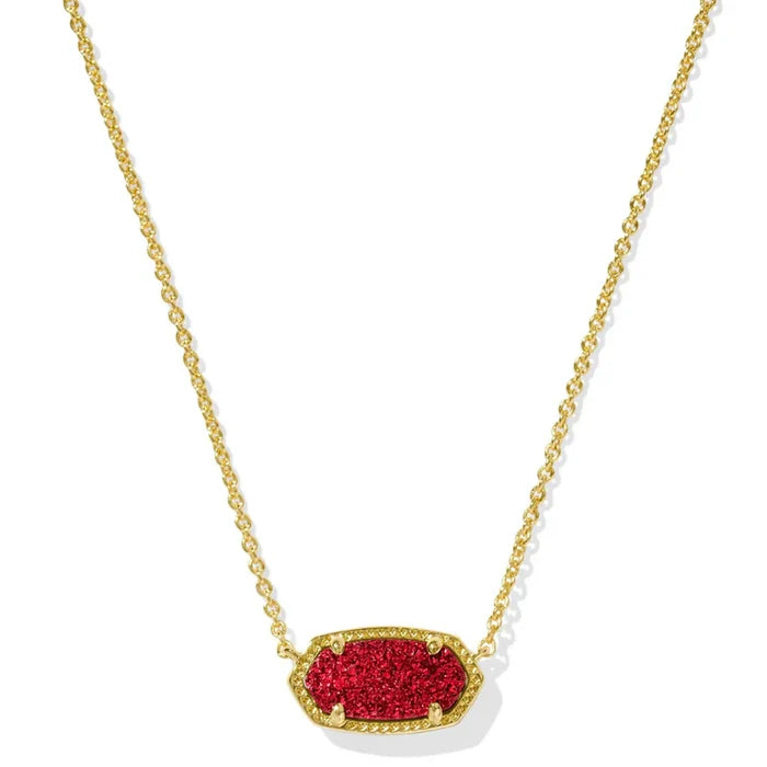 Elisa Gold Short Pendant Necklace