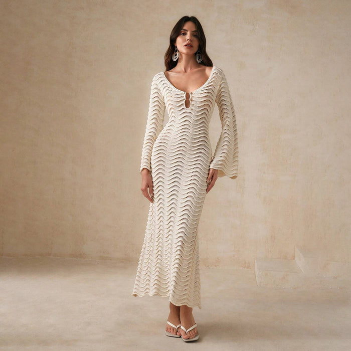 Elix Maxi Dress - Apricot
