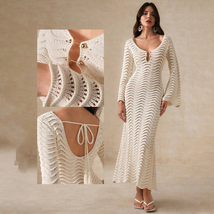 Elix Maxi Dress - Apricot