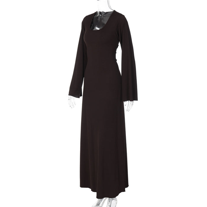 Elizabeth Maxi Dress - Brown