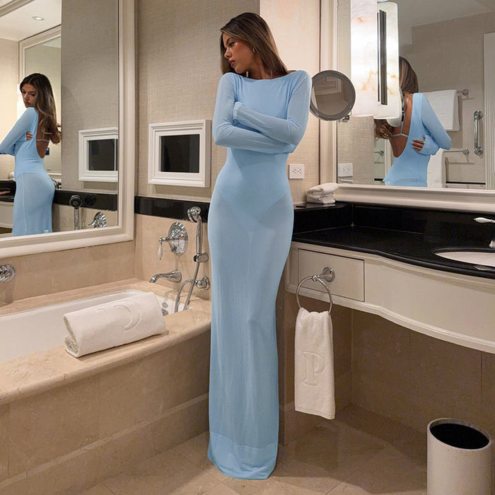 Elsa Maxi Dress - Blue