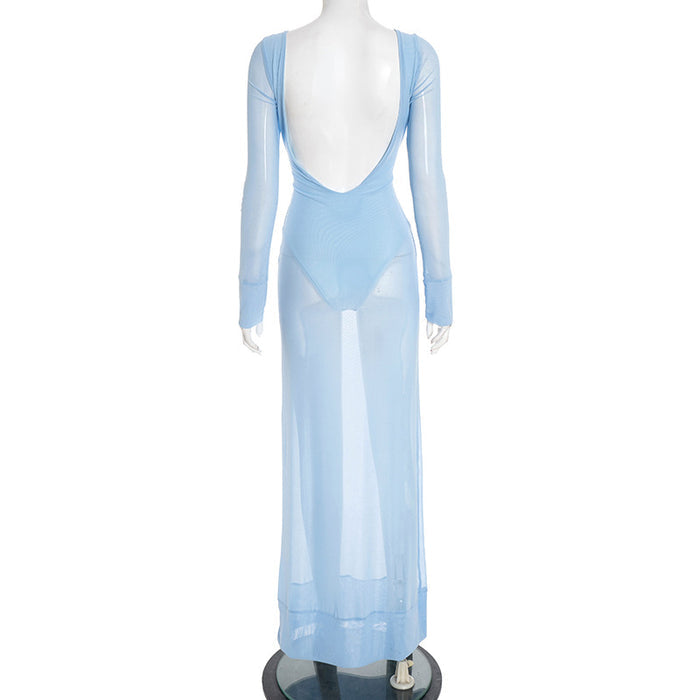 Elsa Maxi Dress - Blue