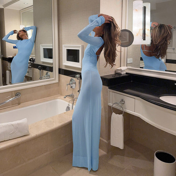 Elsa Maxi Dress - Blue