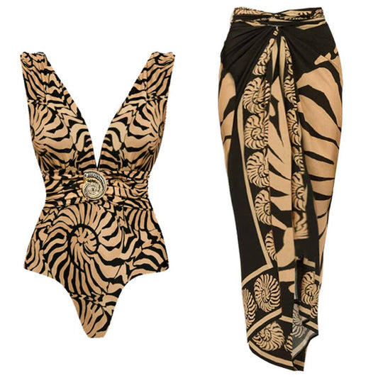 Fatal Swimsuit Set - Khaki