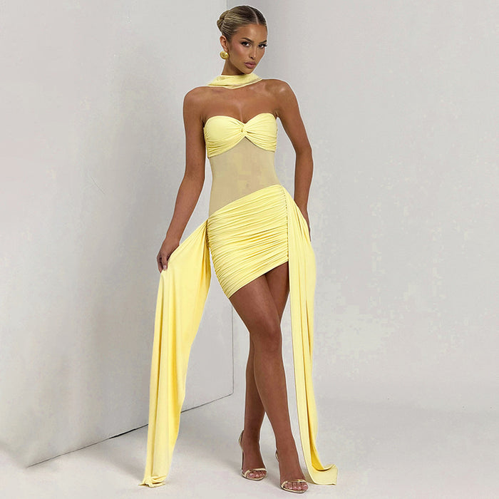 Fiorella Mini Dress - Yellow