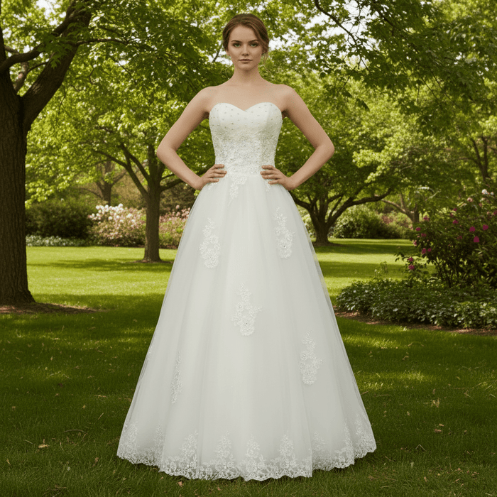 Floor Length Wedding Dresses with casual simply styles - Rosymae