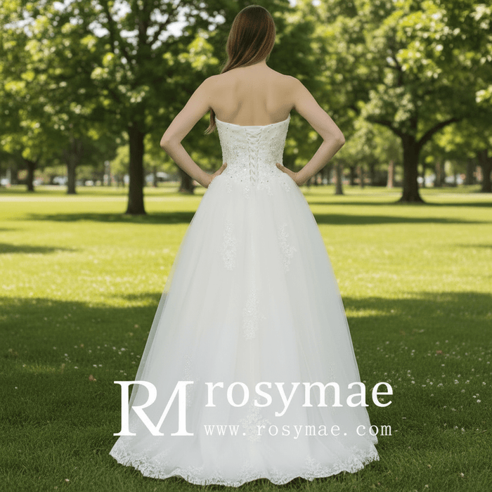 Floor Length Wedding Dresses with casual simply styles - Rosymae