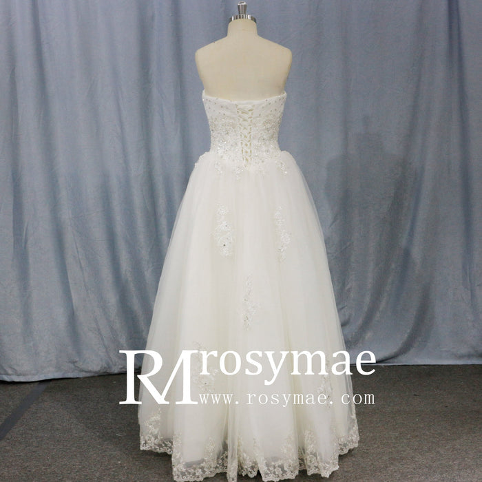 Floor Length Wedding Dresses with casual simply styles - Rosymae