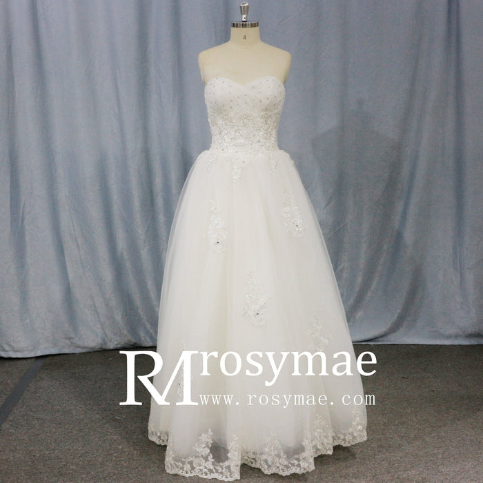 Floor Length Wedding Dresses with casual simply styles - Rosymae