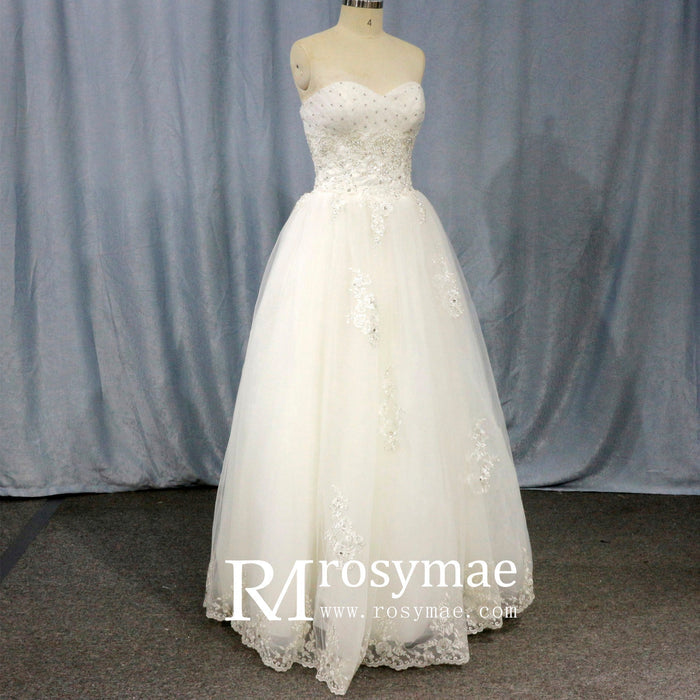 Floor Length Wedding Dresses with casual simply styles - Rosymae