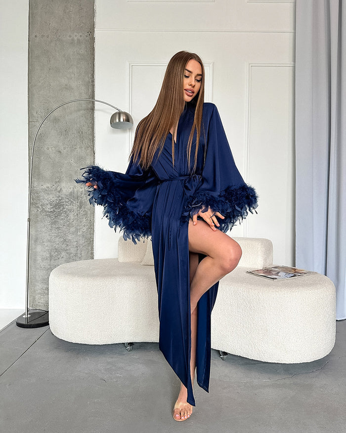 Florence Robe - Navy Blue
