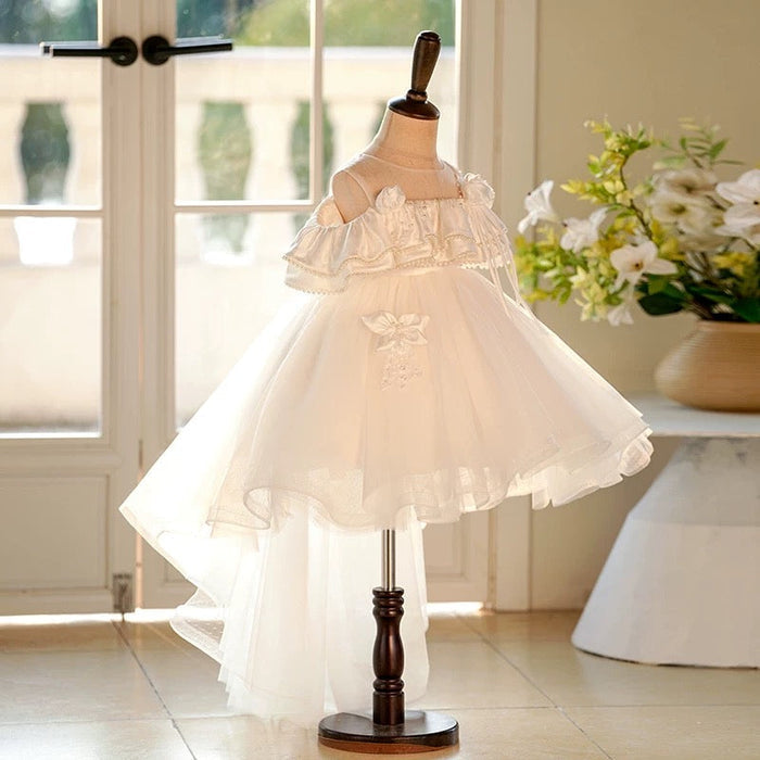 Flower Girl Princess Dress Knee Length Toddler 1st Birthday J414B