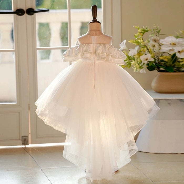 Flower Girl Princess Dress Knee Length Toddler 1st Birthday J414B