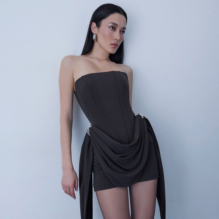 Gans Mini Dress - Black