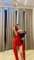 Gans Mini Dress - Red