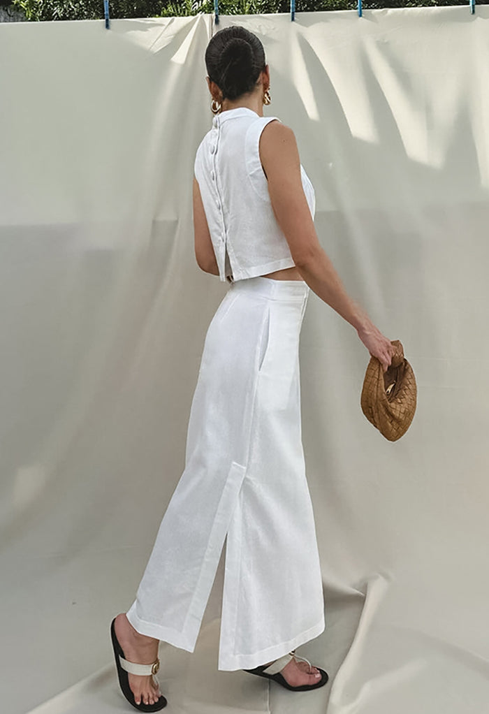 Garner Co-Ord Set - White