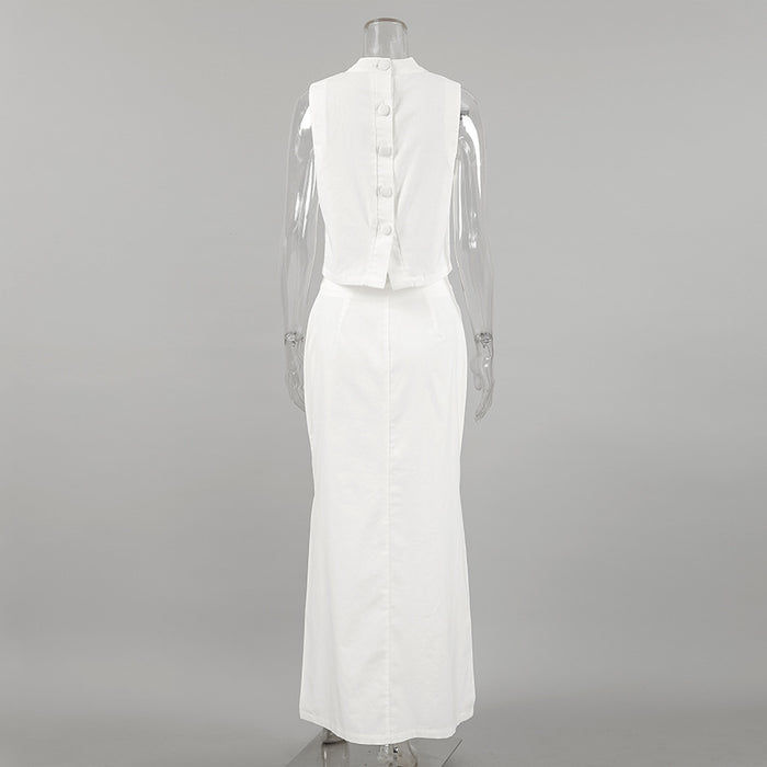 Garner Co-Ord Set - White
