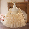 Girl Dress Kids 1st Birthday Party Holiday Princess Gown J758