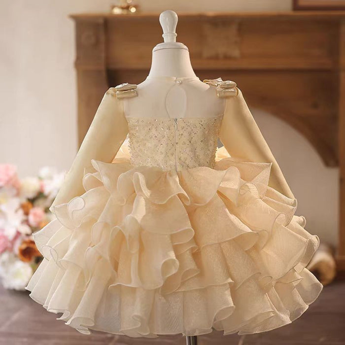 Girl Dress Kids 1st Birthday Party Holiday Princess Gown J758