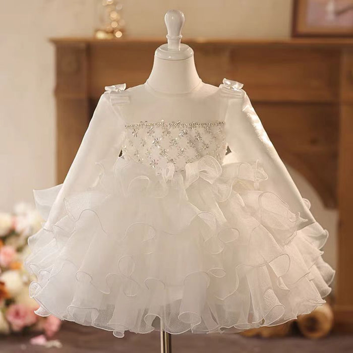 Girl Dress Kids 1st Birthday Party Holiday Princess Gown J758