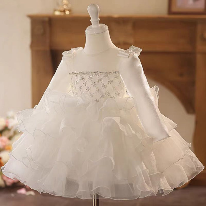 Girl Dress Kids 1st Birthday Party Holiday Princess Gown J758