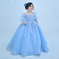 Glamorous Crystal Princess Girl Gown for Birthday and Pageant J437